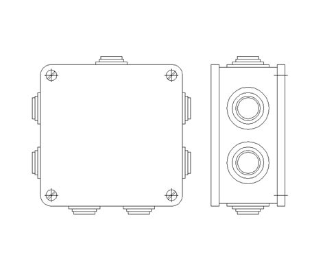 electrical cad blocks junction box|electrical junction box drawings.